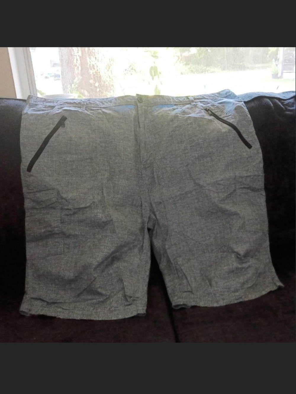 Sean john Men's Casual Light Blue Shorts with Zip Pockets